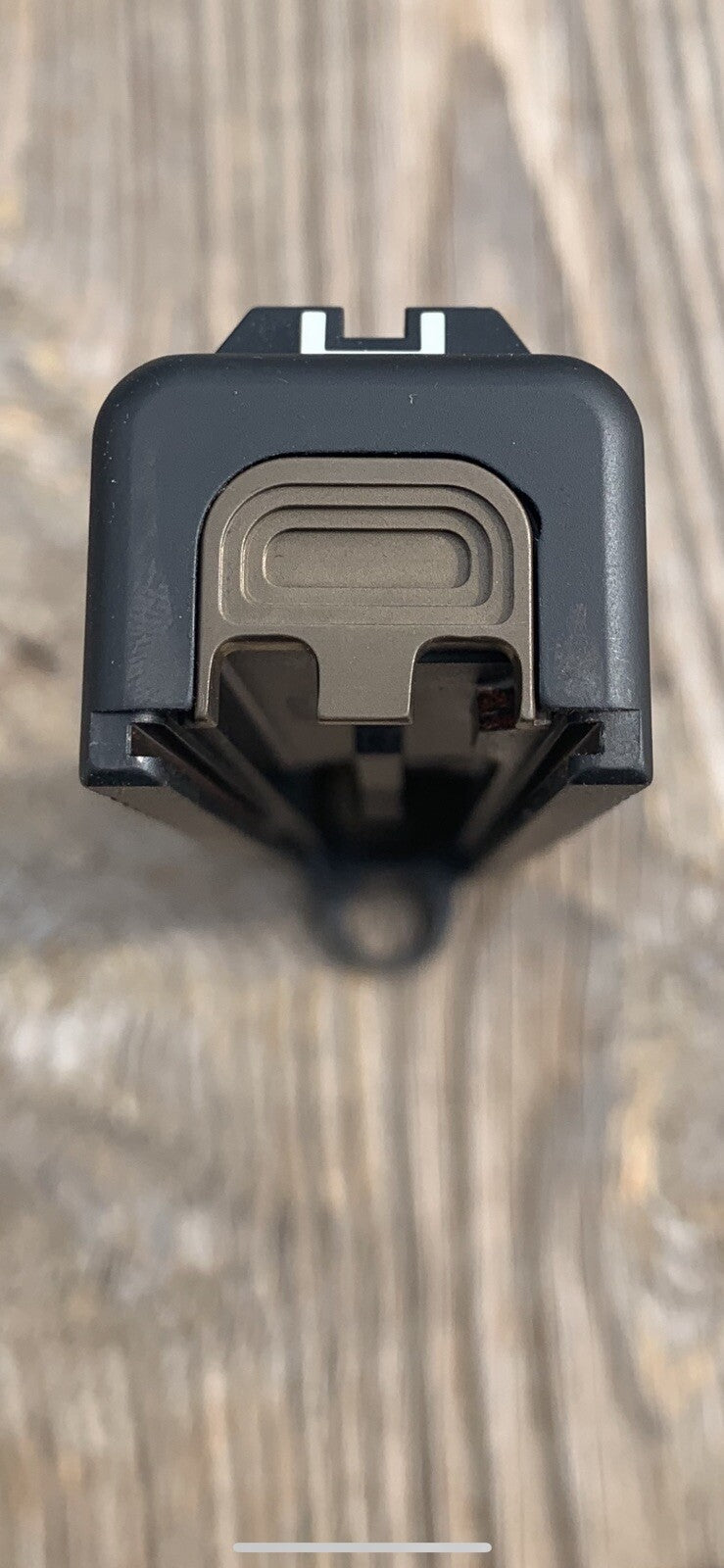 TITANIUM Glock Gen 1-5 Billet Backplate, Slide Plate CNC Machined Anodized FDE