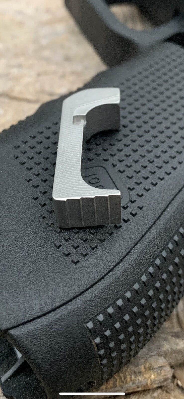 TITANIUM Extended Magazine Release for  Glock Gen 4 & 5 CNC Machined.