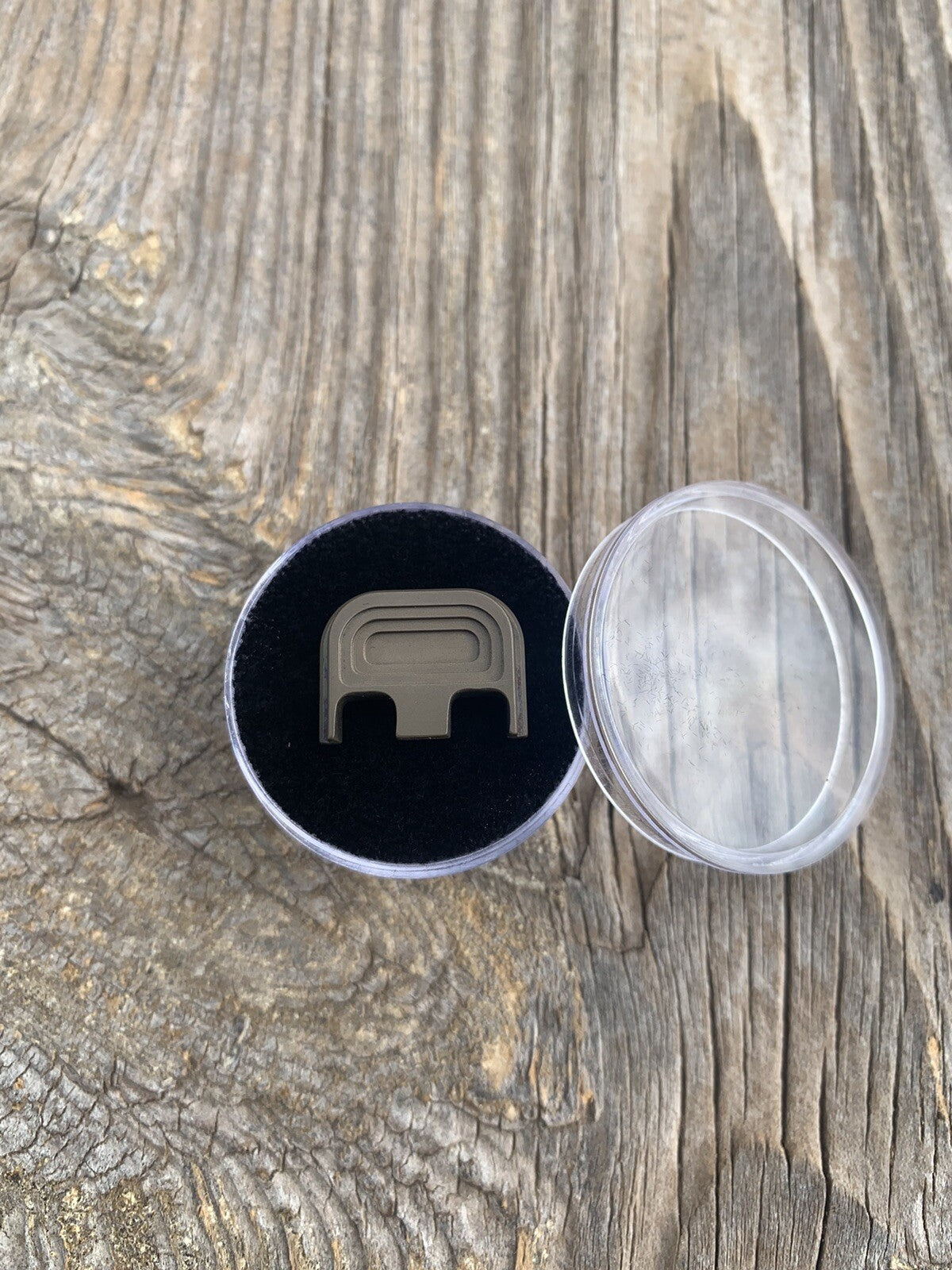 TITANIUM Glock Gen 1-5 Billet Backplate, Slide Plate CNC Machined Anodized FDE