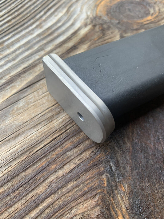 Glock 43X, 48 magazine base plate CNC Machined STAINLESS  For Factory Magazines.