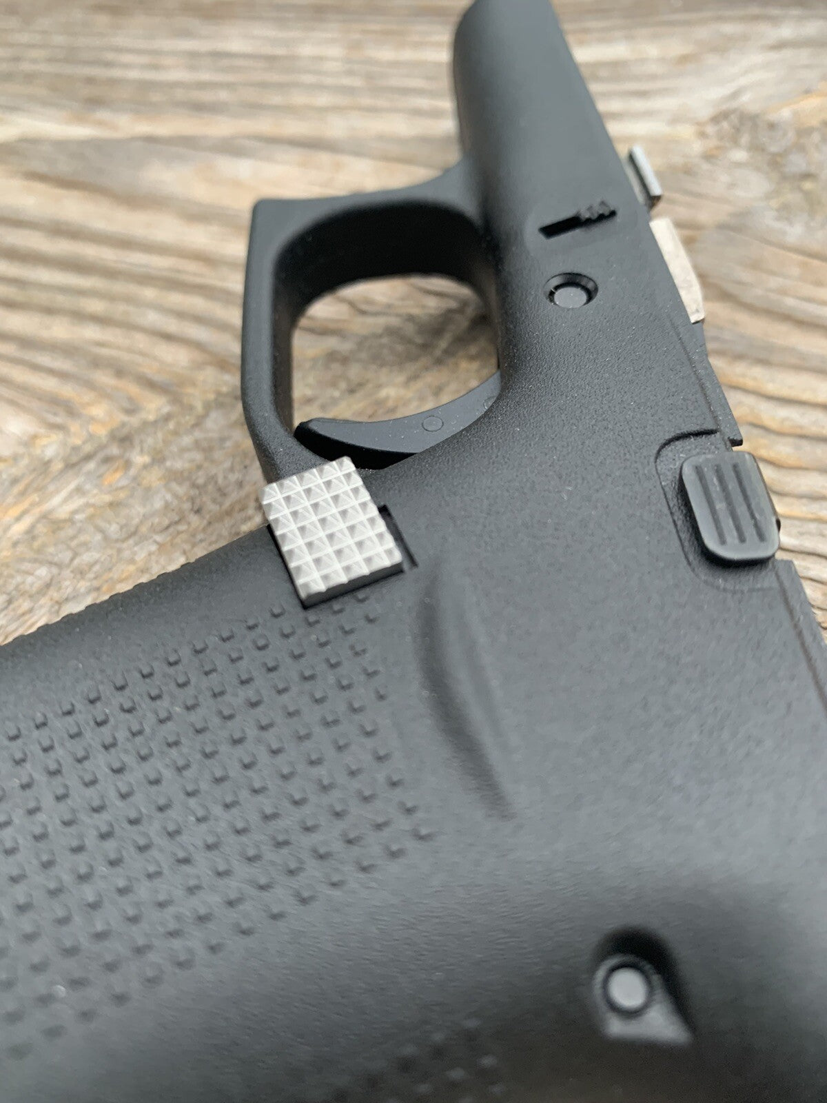 TITANIUM Glock 43X & 48 Extended Magazine Release for Factory or Steel S15 Mag