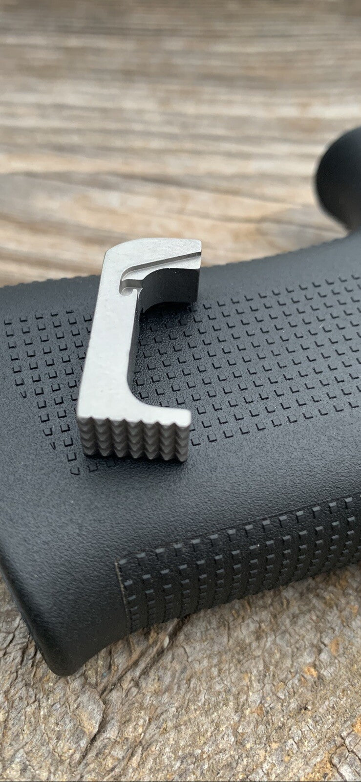 TITANIUM Glock 43X & 48 Extended Magazine Release for Factory or Steel S15 Mag