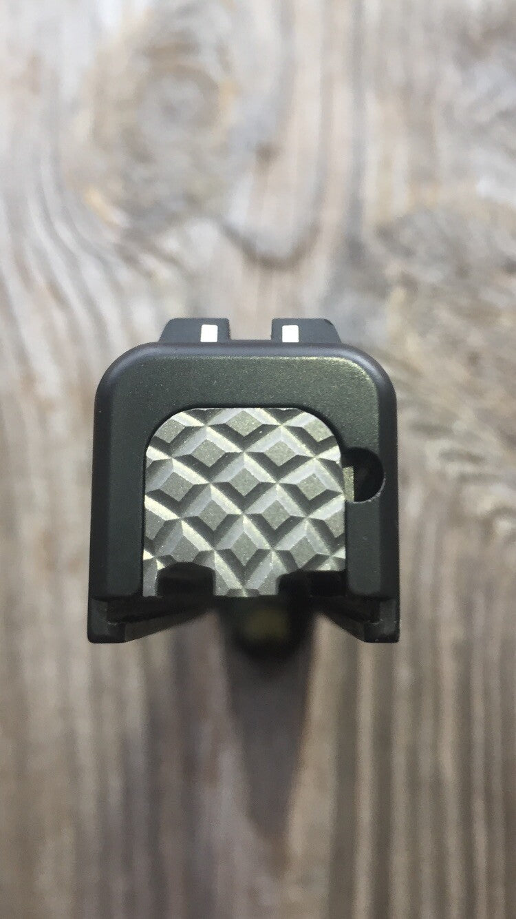 Custom TITANIUM Glock Backplate, Slide Plate for Glock 43, 43X And 48