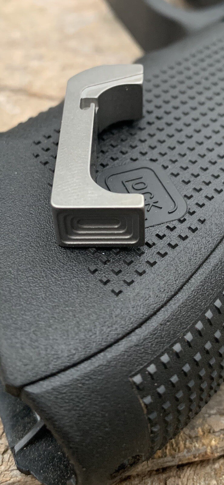 TITANIUM Extended Magazine Release for  Glock Gen 4 And 5 Double Stack Magazi