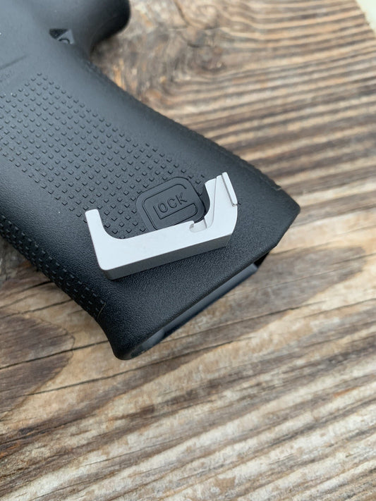 Stainless Steel Glock 43X & 48 Extended MagRelease for Factory or Steel S15 Mags