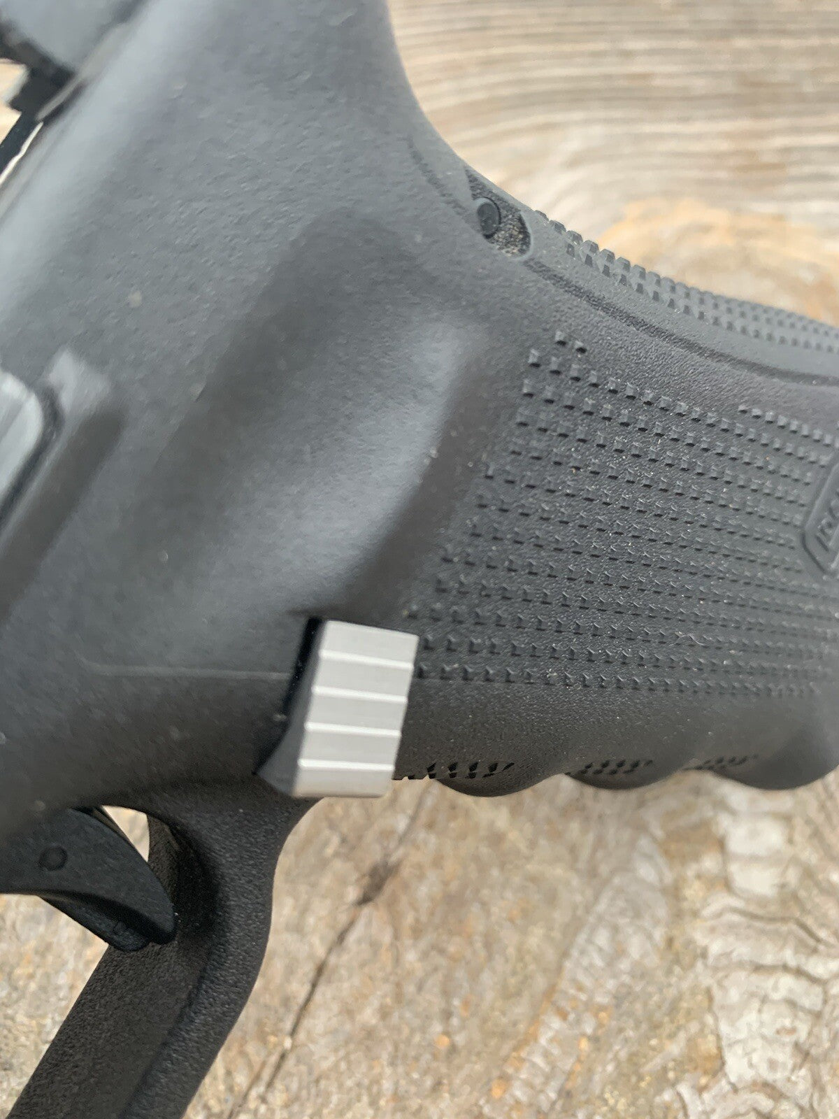 TITANIUM Extended Magazine Release for  Glock Gen 4 & 5 CNC Machined.
