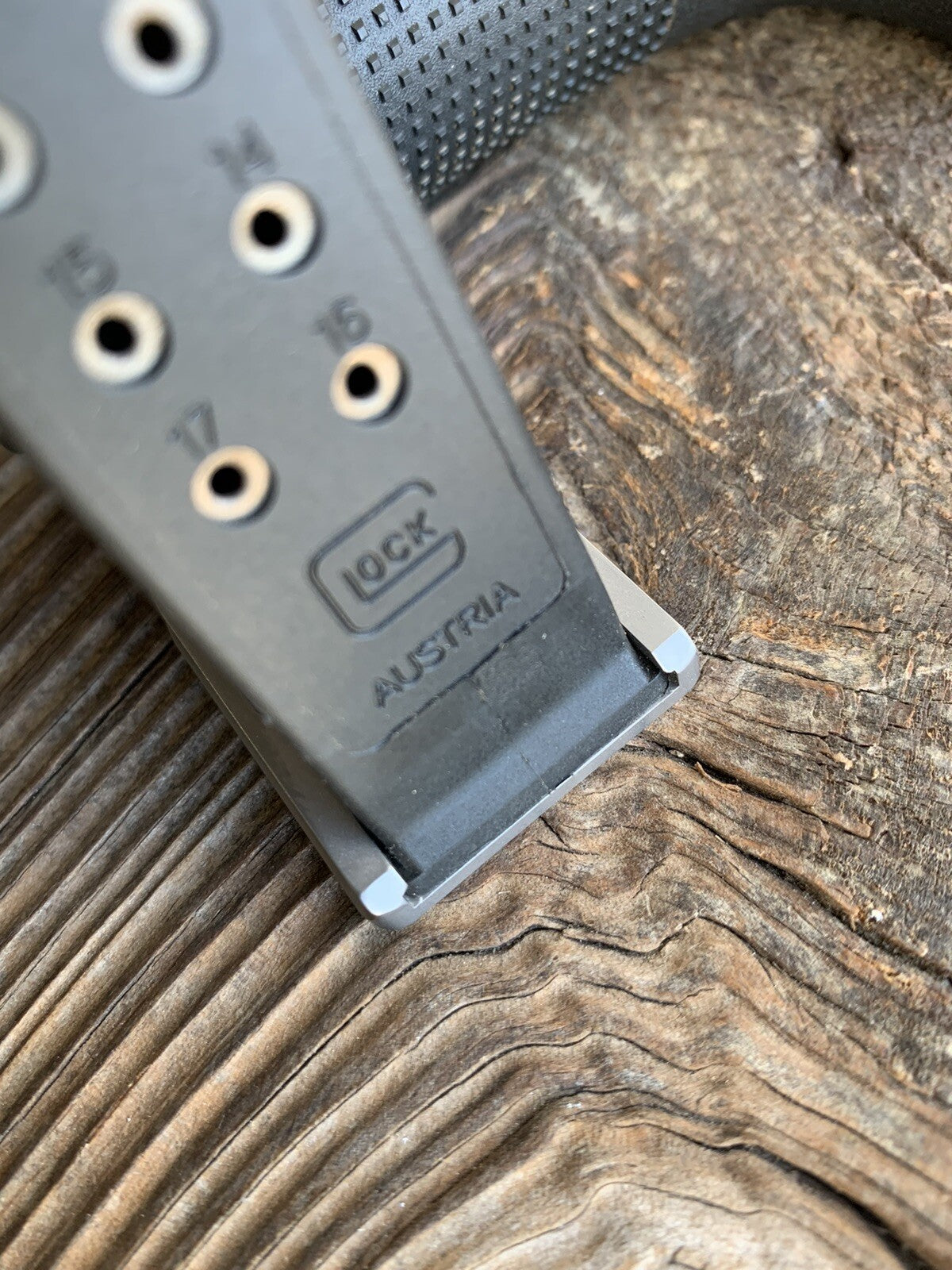 Glock 19, 17, magazine base plate CNC Machined 100%  Titanium Made In USA