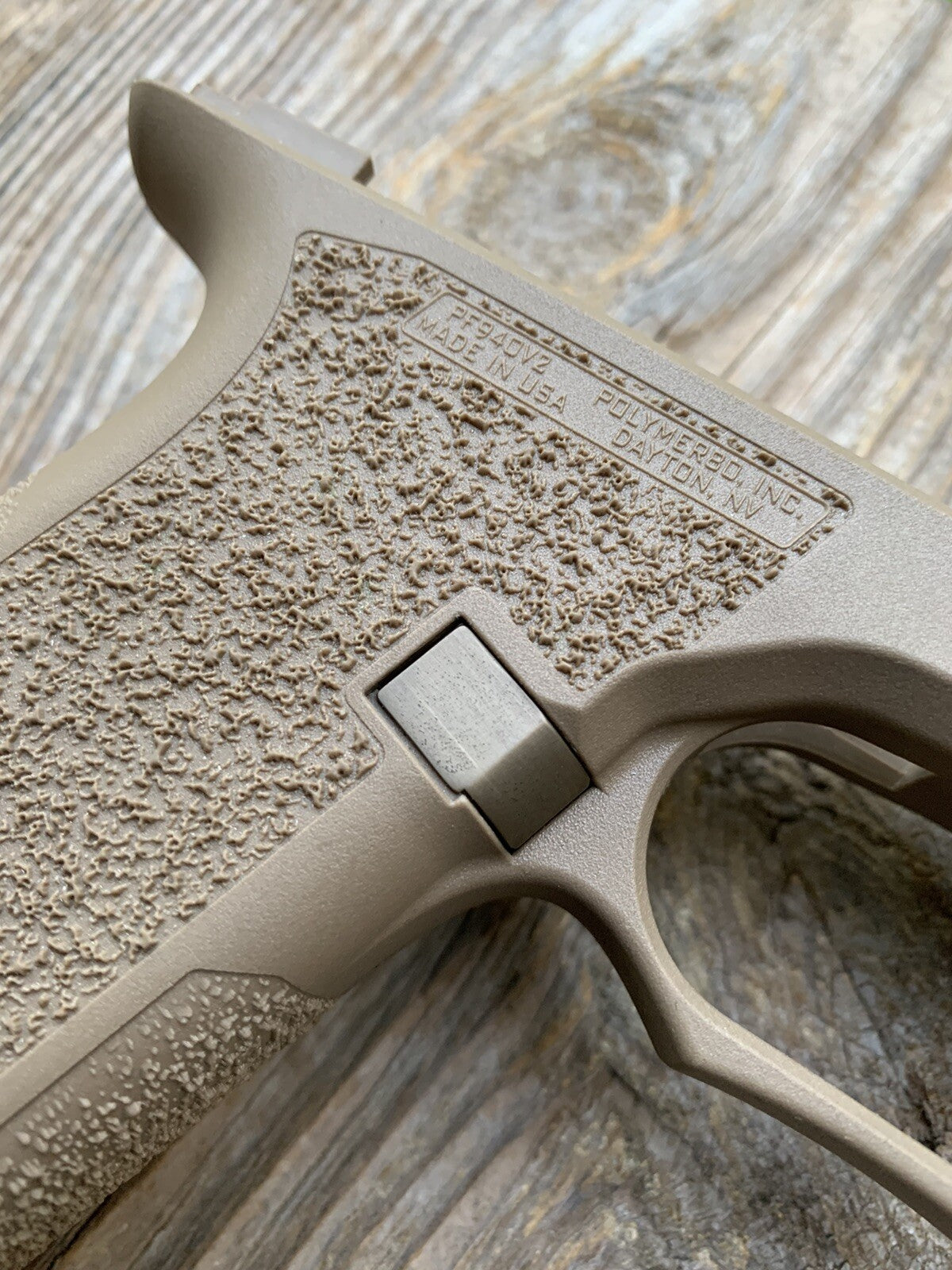 TITANIUM Extended Magazine Release for  Glock Gen 1,2 & 3CNC Machined. FDE