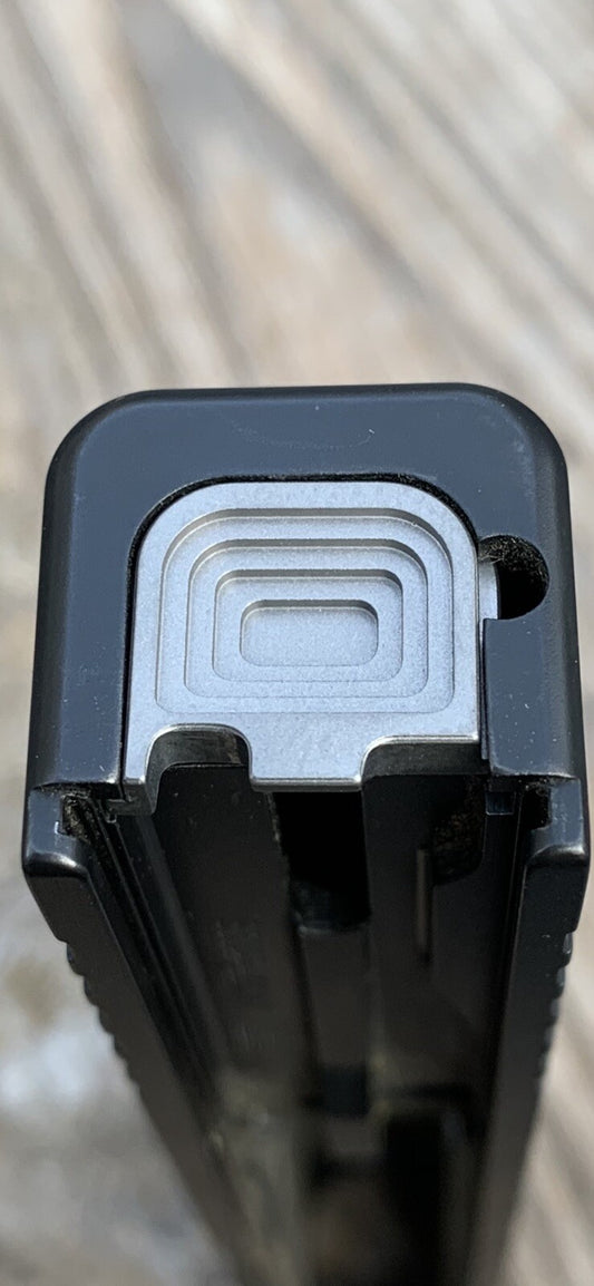 Custom TITANIUM Glock Backplate, Slide Plate for Glock 43, 43X And 48