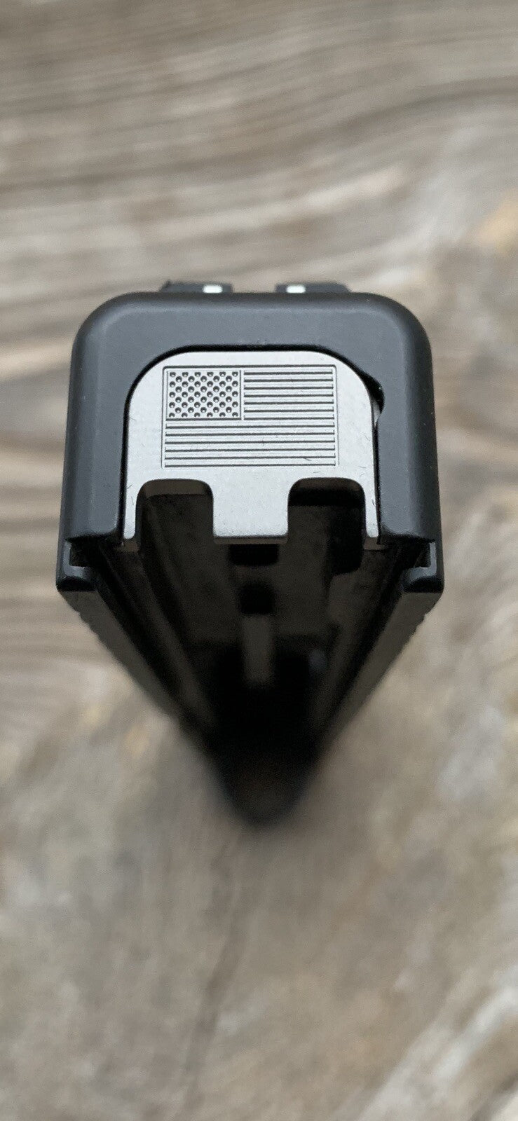 TITANIUM Glock Gen 1-5 Billet Backplate, Slide Plate CNC Machined American Flag