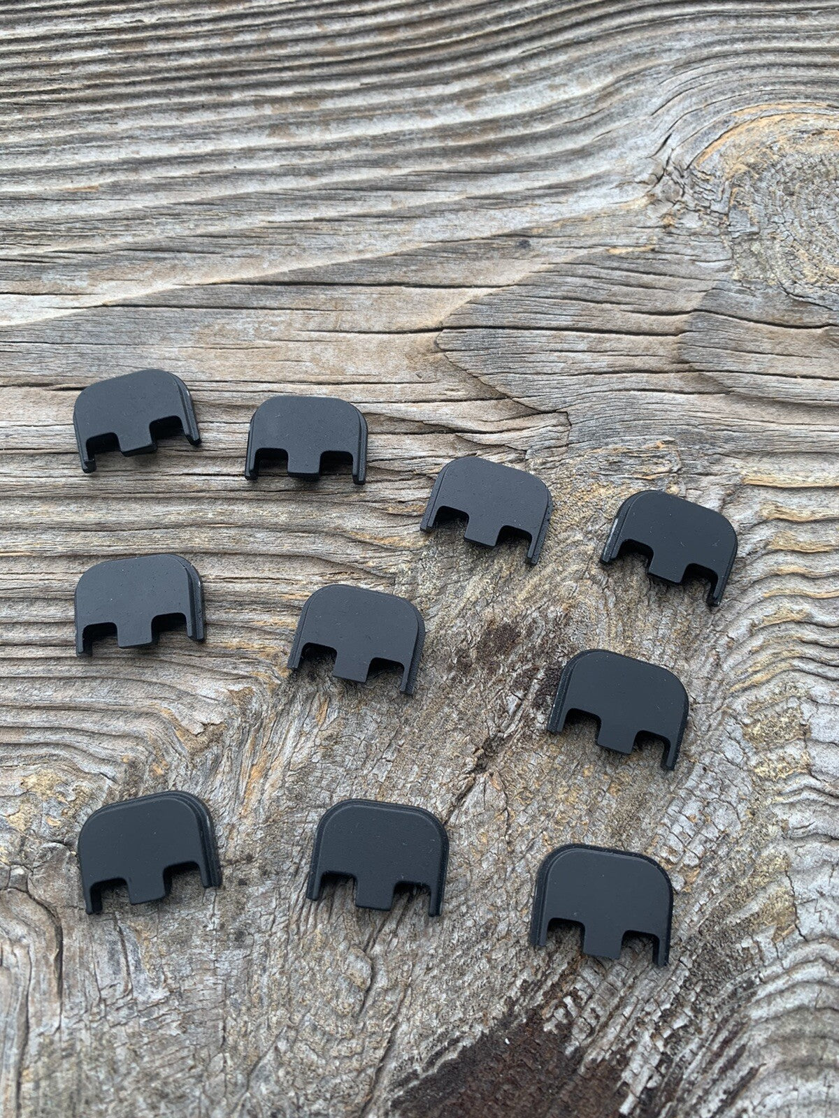 10 Pack   Bulk  Anodized ALUMINUM  Glock Gen 1-5 Billet Backplate, CNC machined