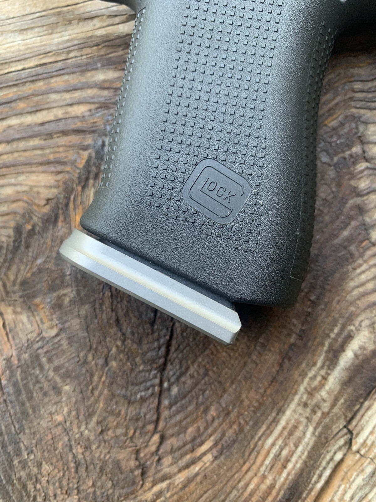 Glock 43X, 48 magazine base plate CNC Machined STAINLESS  For Factory Magazines.