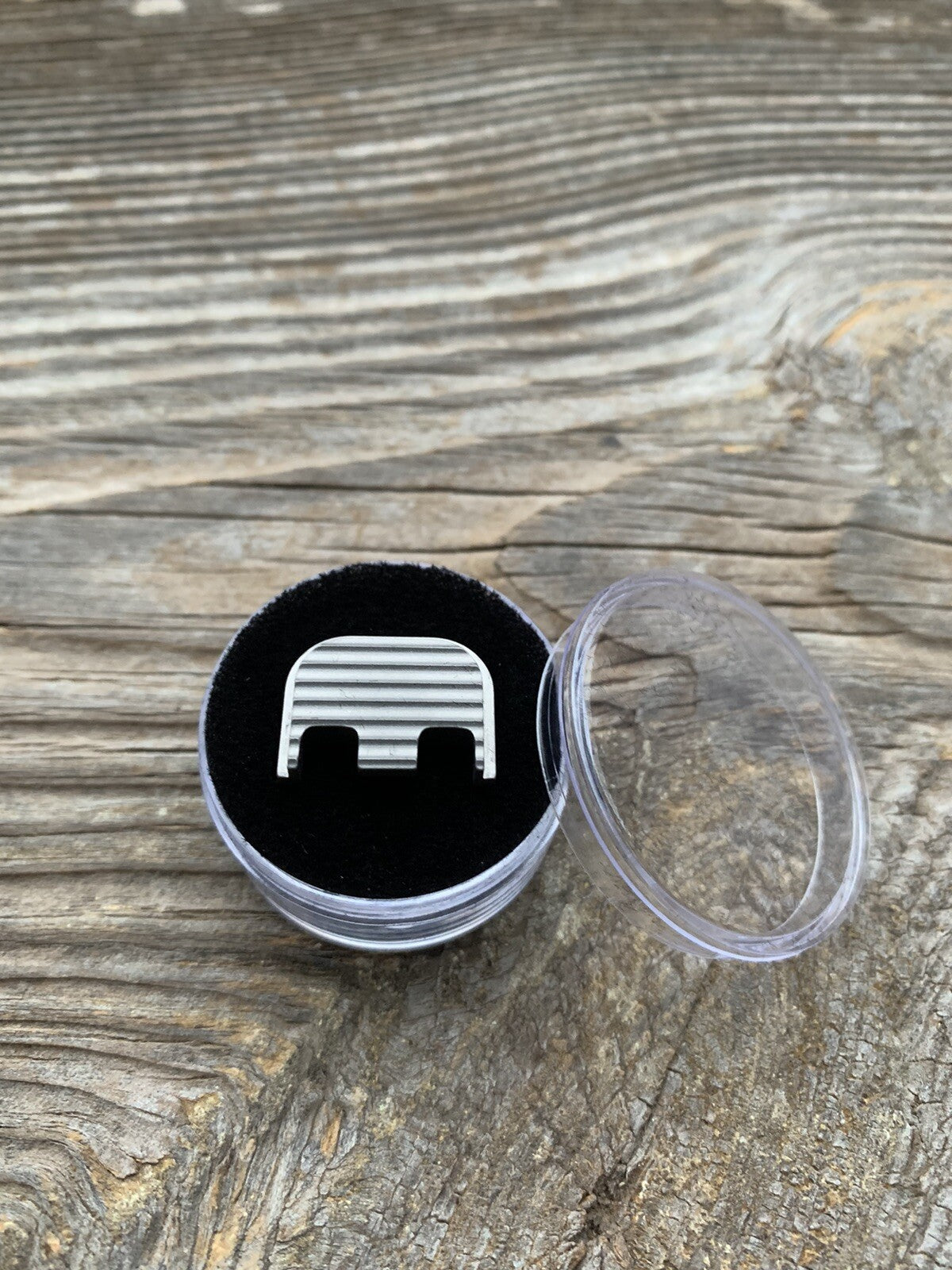 TITANIUM Glock Gen 1-5 Billet Backplate, Slide Plate CNC Machined Wavy